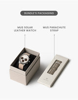 MUS SOLAR C-04 OFFWHITE 40MM + COOL GRAY PARACHUTE STRAP SET