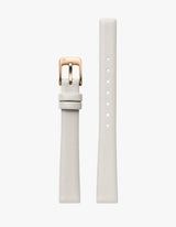 Symmetria Series - Offwhite Leather Watch Strap