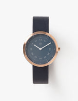 Navy minimalist womens watch