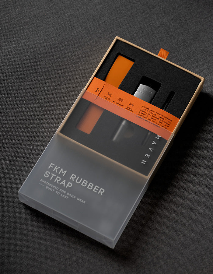 Orange CTS FKM Rubber Strap