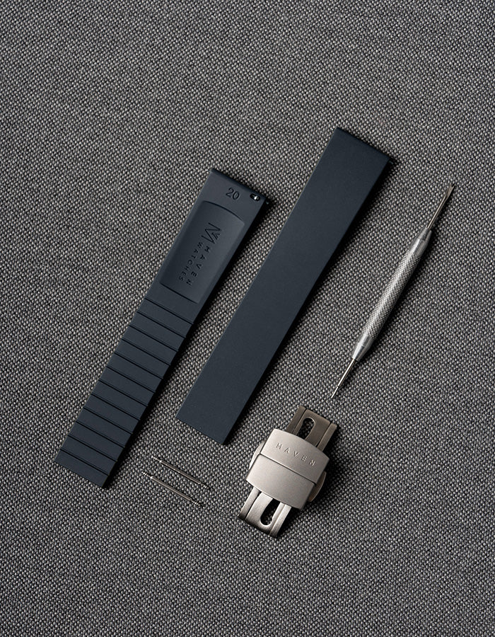 Navy CTS FKM Rubber Strap