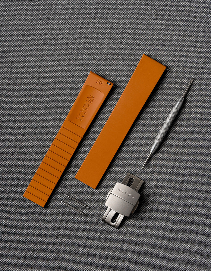 Orange CTS FKM Rubber Strap