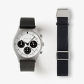 MUS SOLAR C-05 BLACK 40MM + BLACK PARACHUTE STRAP SET
