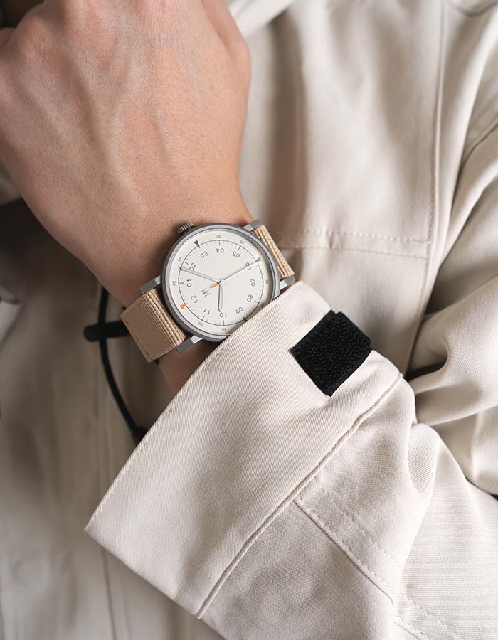 MUS-01 KHAKI P 40MM + SAND PARACHUTE STRAP SET