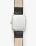 Symmetria Series - Black Leather Watch Strap