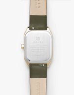 Symmetria Series - Olive Leather Watch Strap