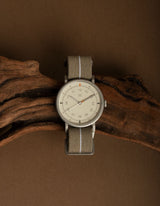 MUS-01 KHAKI P 40MM + ORANGE PARACHUTE STRAP SET