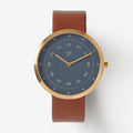 Blue minimalist watches men